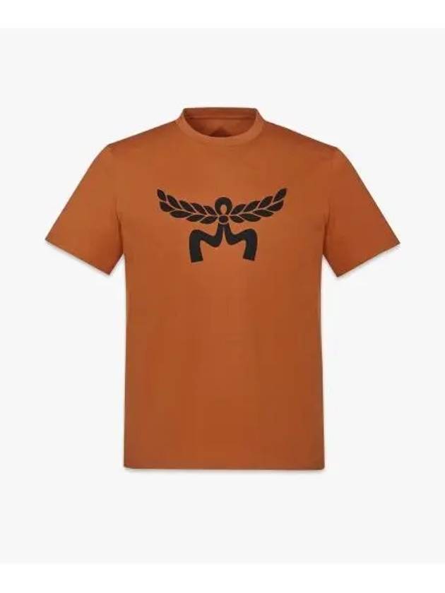 Laurel Logo Short Sleeve T-Shirt Brown - MCM - BALAAN 2