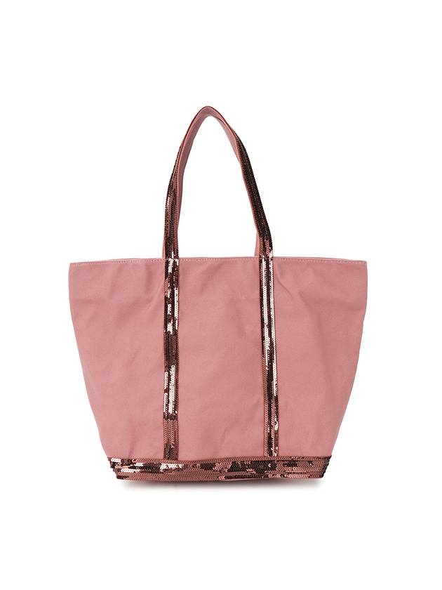 Women's Cabas Zipper Tote Bag Indie Pink - VANESSA BRUNO - BALAAN 2