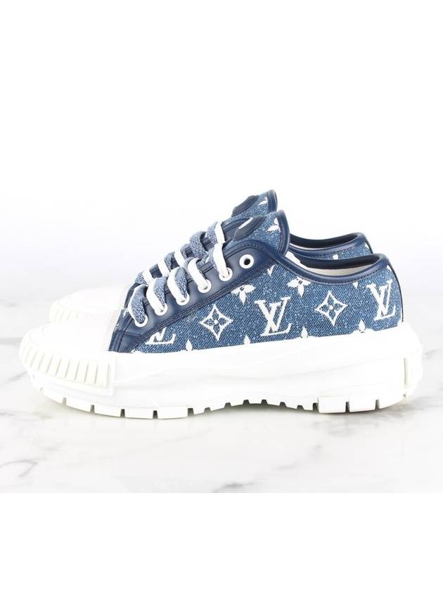 LV Squad Denim Sneakers 37 5 245 - LOUIS VUITTON - BALAAN 5