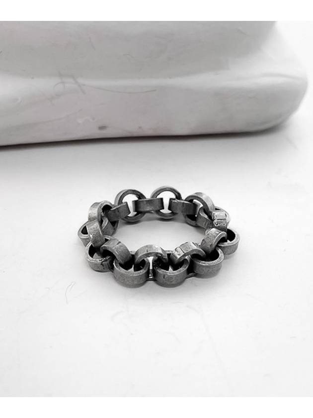 5mm Bold O Chain RingDark Silver - BLESSED BULLET - BALAAN 2