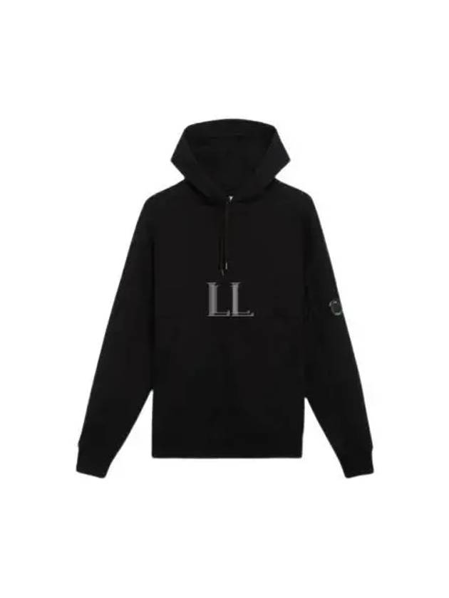 Diagonal Raised Fleece Hoodie Black - CP COMPANY - BALAAN 2