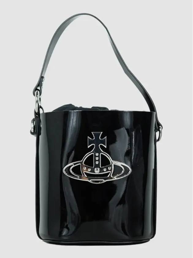 Daisy Drawstring Bucket Bag Black - VIVIENNE WESTWOOD - BALAAN 3