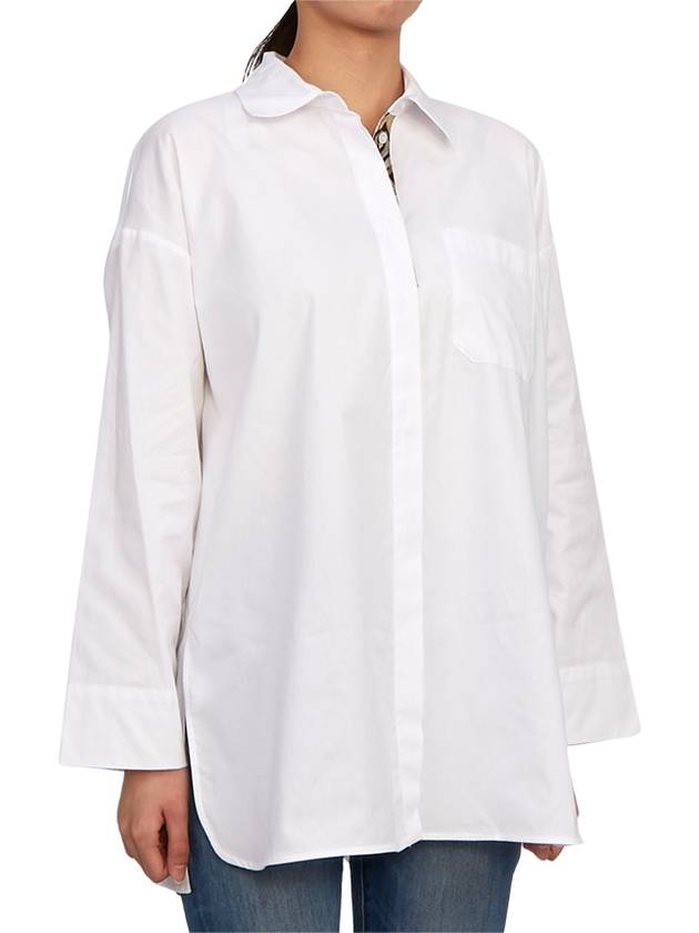 Sylvie Long Sleeve Shirt White - MAX MARA - BALAAN 6