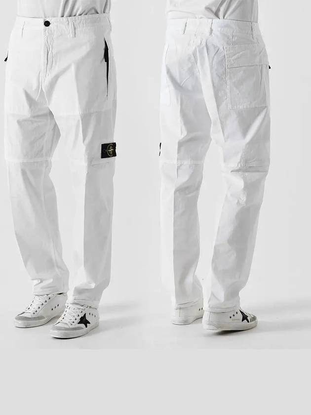 30710 Supima Pants White - STONE ISLAND - BALAAN 1