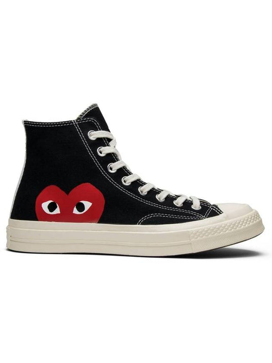 Chuck Taylor x Comme des Gar?ons Play 1970s High Top Sneakers Black - CONVERSE - BALAAN 1