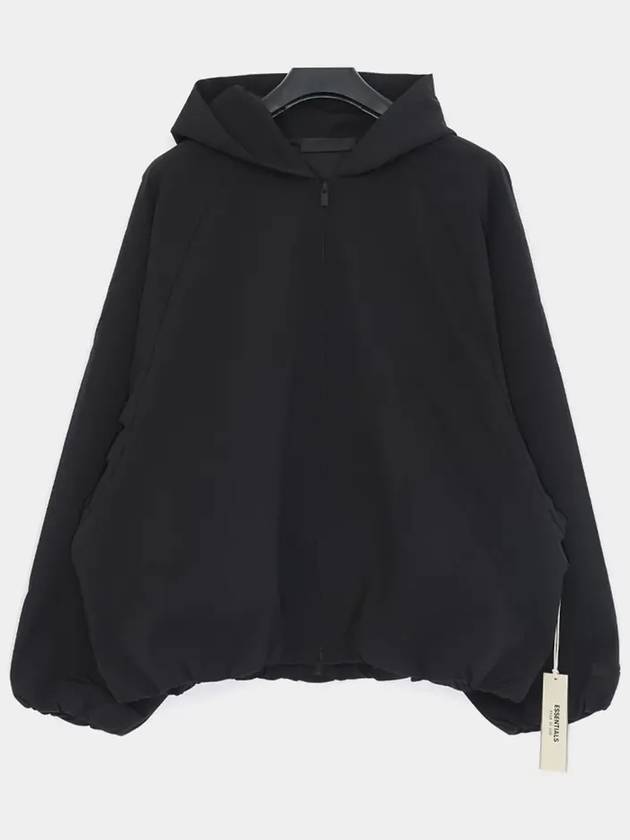 Essentials Bonded Nylon Hooded Bomber Jacket Black - FEAR OF GOD - BALAAN 4