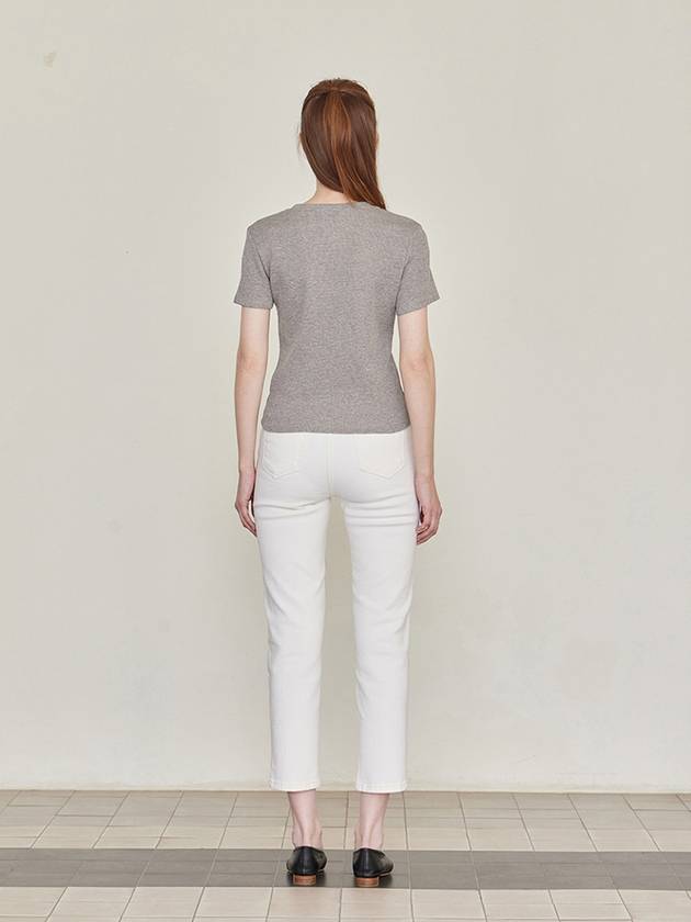 Crop Denim Pants White - LESEIZIEME - BALAAN 8