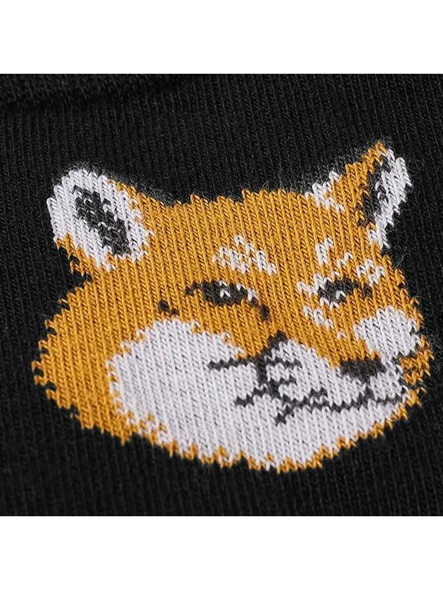 Fox Head Socks Black - MAISON KITSUNE - BALAAN.