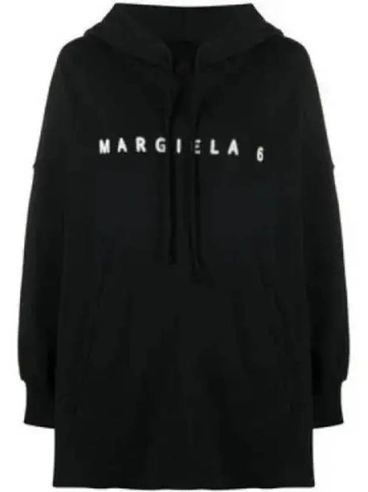 Logo Cotton Over Hoodie Black - MAISON MARGIELA - BALAAN 2