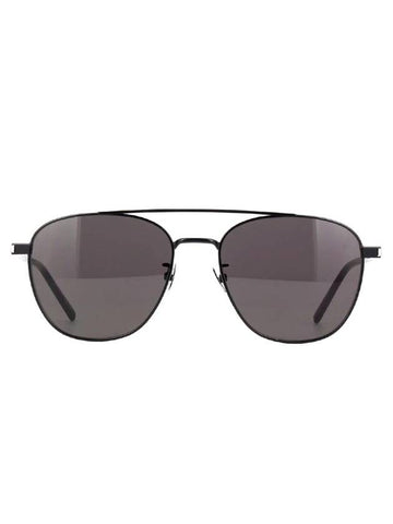 Eyewear Double Bridge Aviator Sunglasses Black - SAINT LAURENT - BALAAN 1