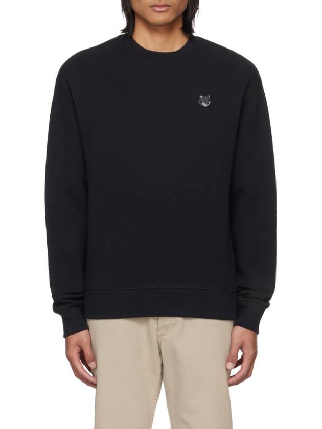 Bold Fox Head Cotton Sweatshirt Black - MAISON KITSUNE - BALAAN 6