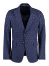 Horsebit Striped Wool Suit Blue - GUCCI - BALAAN 3