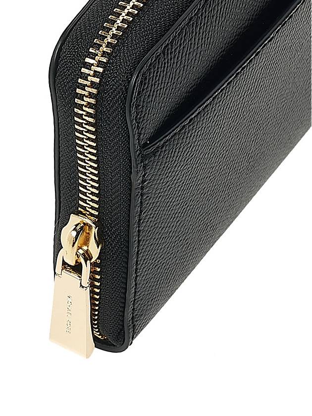 Women's Logo Zipper Long Wallet Black - MICHAEL KORS - BALAAN.