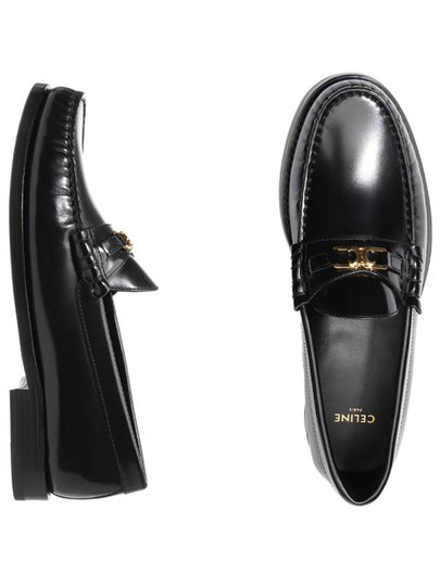 Luco Triomphe Polished Bull Loafers Black - CELINE - BALAAN 2