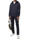 Wappen Patch Soft Shell Hooded Jacket Navy - STONE ISLAND - BALAAN 5