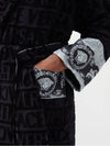 I Love Baroque Logo Jacquard Cotton Terry Bathrobe - VERSACE - BALAAN 2