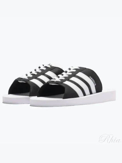 Gazelle Beach Slippers Black White - ADIDAS - BALAAN 2