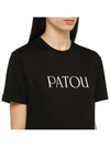 Logo Cotton Short Sleeve T-Shirt Black - PATOU - BALAAN 7