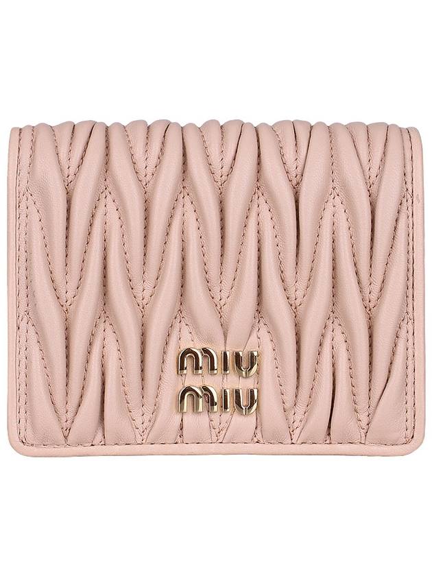 Matelasse Half Wallet 5MV204 2FPP F0236 - MIU MIU - BALAAN 1