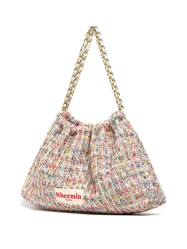 TWEED MUFFY wide chain bagIVORY - RHEEMIN - BALAAN 3