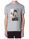 Men's Claudius Gangster Short Sleeve T-Shirt Grey - NEIL BARRETT - BALAAN 3