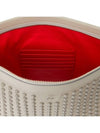 Spike Leather Clutch Bag White - CHRISTIAN LOUBOUTIN - BALAAN 10