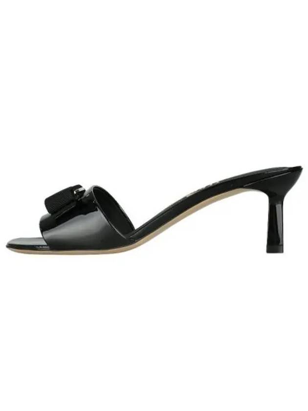 Vara Bow Sandal Heels Black - SALVATORE FERRAGAMO - BALAAN 4