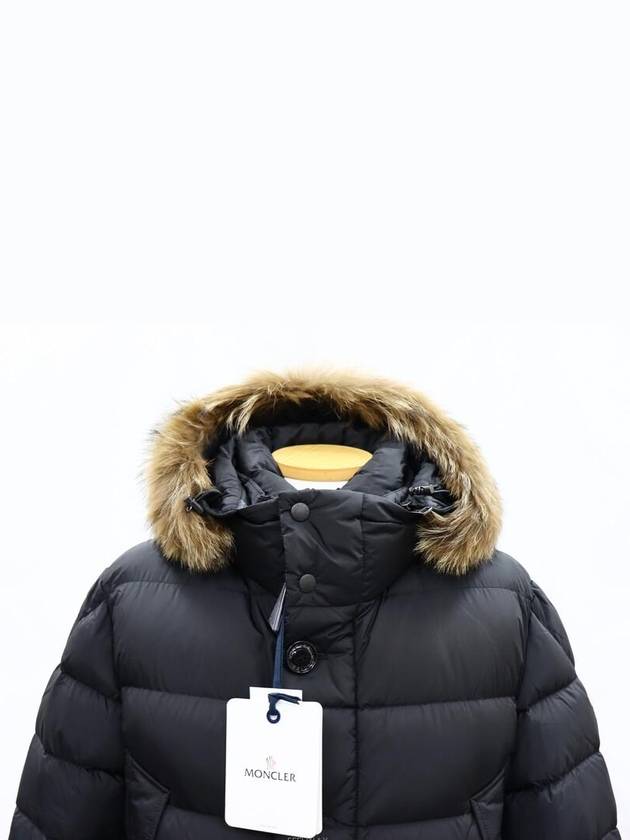 Men's Cluny Hooded Fur Short Padding Black - MONCLER - BALAAN 4