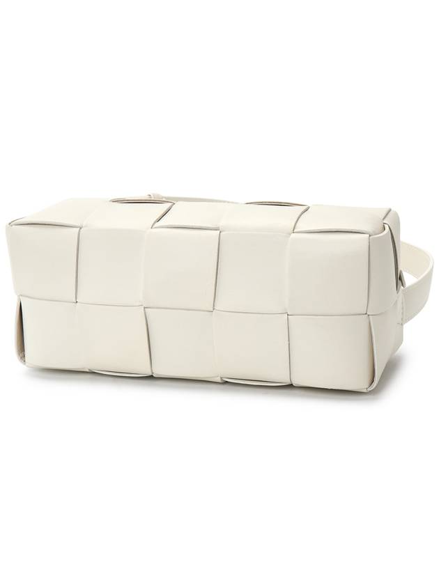 Brick Cassette Intrecciato Small Shoulder Bag White - BOTTEGA VENETA - BALAAN 6