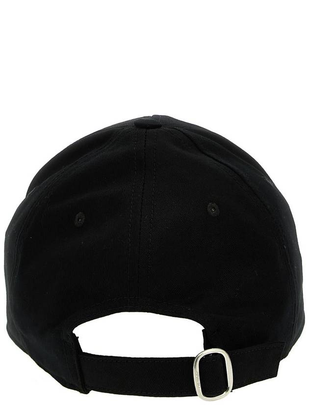 Hat OMLB052C99FAB004 1001 BLACK - OFF WHITE - BALAAN 4