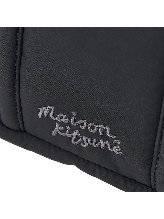 Fox Head Mini Puffer Tote Bag Black - MAISON KITSUNE - BALAAN 10