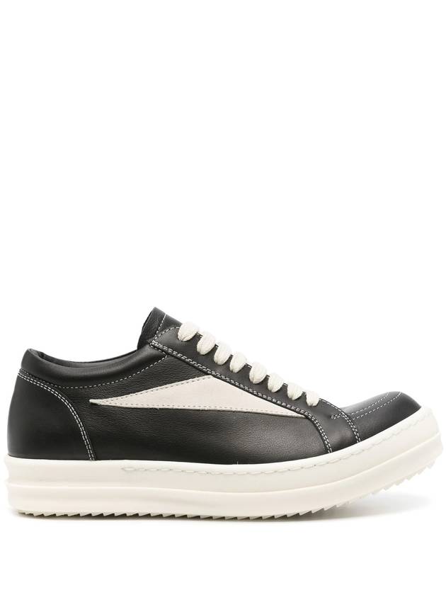 Porterville Vintage Low Top Sneakers Black - RICK OWENS - BALAAN 2