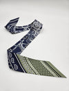 Eperon D'Or Bandana Twilly Scarf Marine - HERMES - BALAAN 6