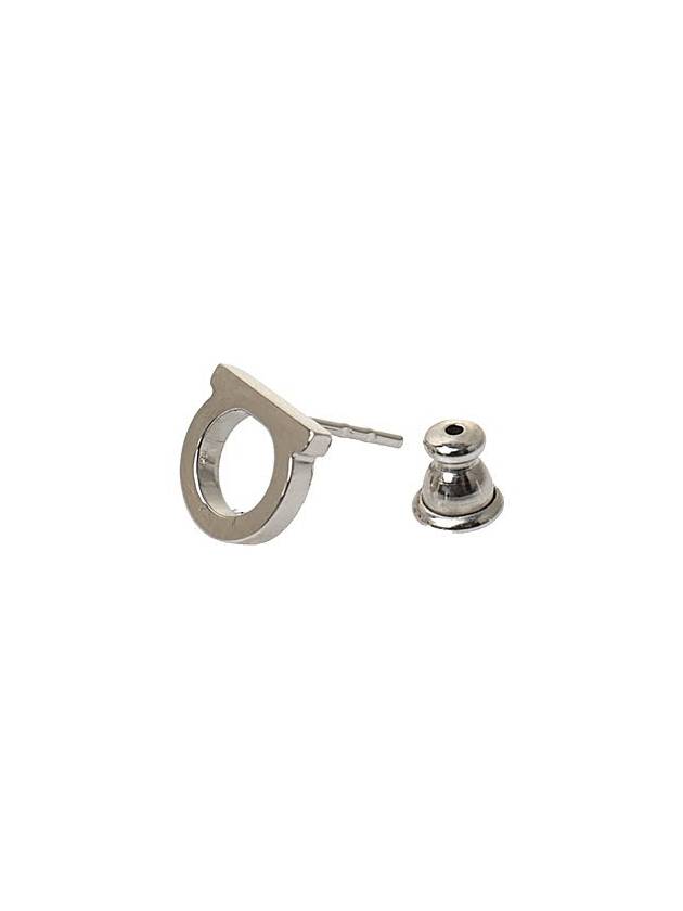 SALVATORE FERRAGAMO Gancini Earings Silver 760120 696433 - SALVATORE FERRAGAMO - BALAAN