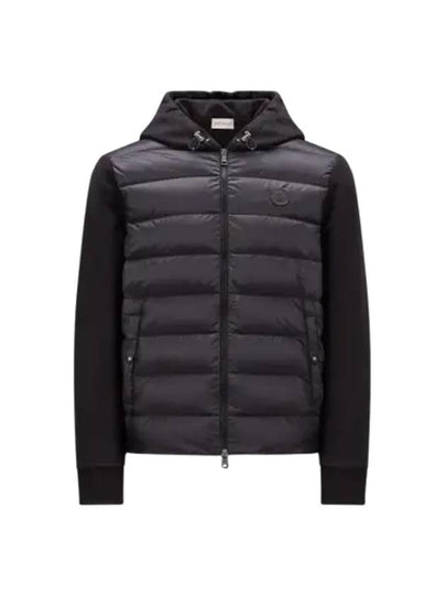 Men's Fleece Zip-Up Padding Black - MONCLER - BALAAN 2