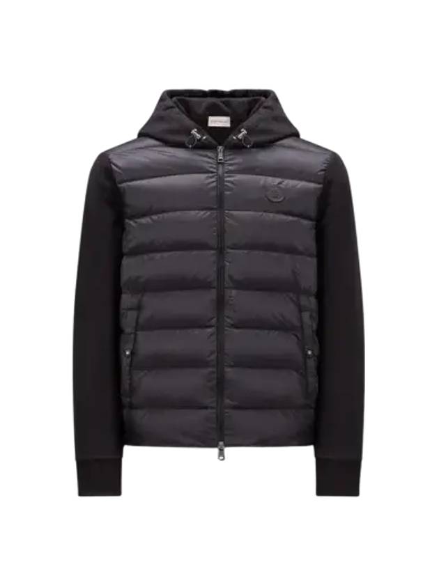 Men's Fleece Zip-Up Padding Black - MONCLER - BALAAN 3