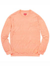 Logo Stripe Terry Crewneck Peach - SUPREME - BALAAN 1