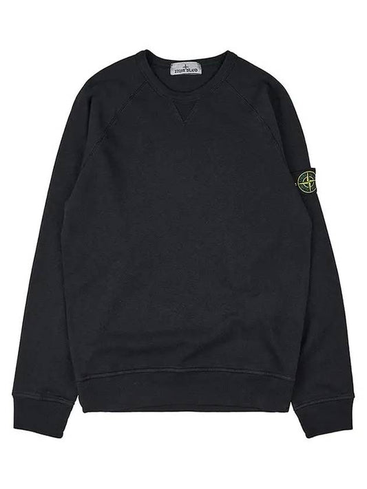 Wappen Patch Crew Neck Sweatshirt Black - STONE ISLAND - BALAAN 2