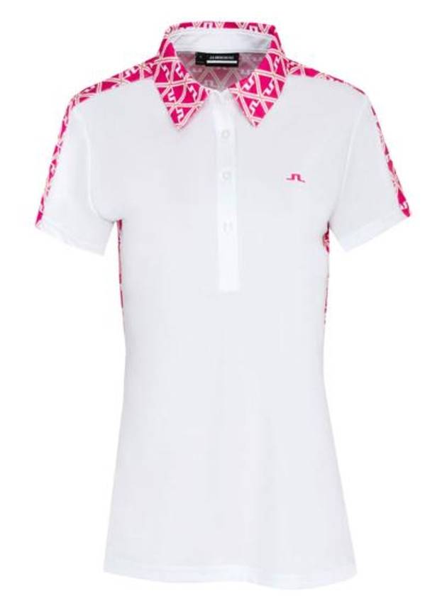 Cara Short Sleeve Polo Shirt White - J.LINDEBERG - BALAAN 2