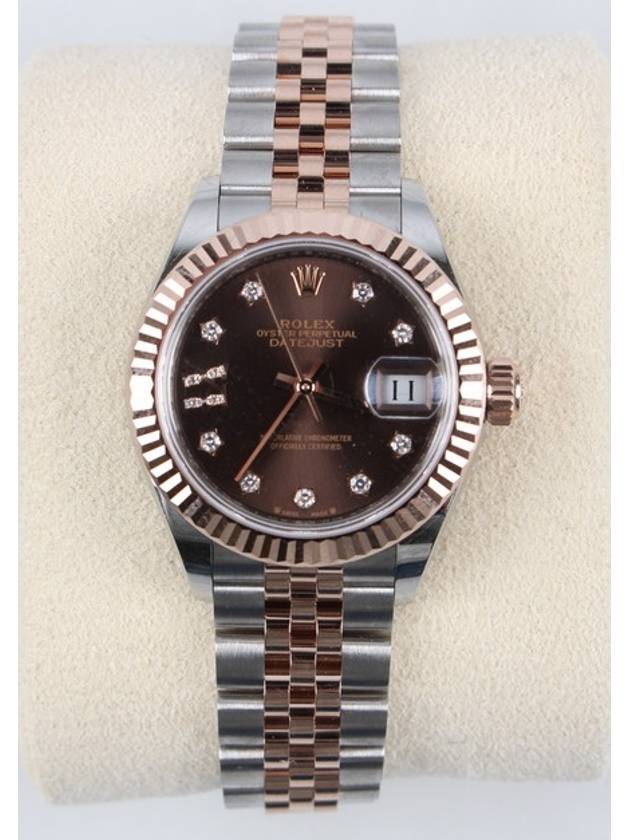 Rolex Datejust Combi Choco Board 10P Star Diamond 21 Years - ROLEX - BALAAN 1