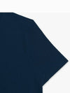 Men's Center Back Striped Short Sleeve T-Shirt Navy - THOM BROWNE - BALAAN 4