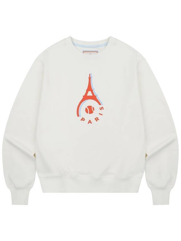 Signature Big Logo Point Sweatshirt Ivory - ROND&DEMARRER - BALAAN 1