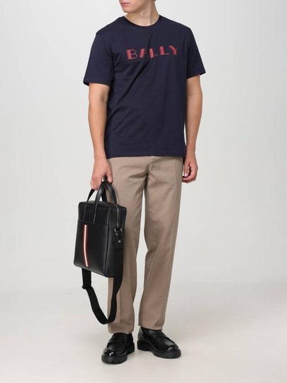 T-shirt Bally in cotone con stampa logo - BALLY - BALAAN 2