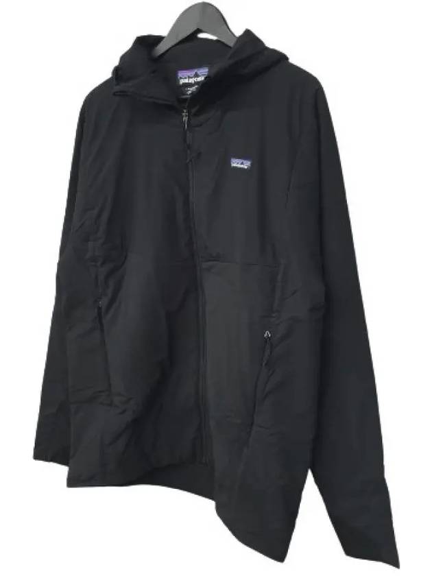 Nano Air Logo Patch Zipper Hooded Jacket Black - PATAGONIA - BALAAN 4