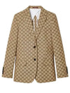 Interlocking G Jacket Beige Ebony - GUCCI - BALAAN 2