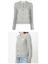 AZ N065 051 1 White Wappen Round Cardigan Gray Women’s Cardigan TS - COMME DES GARCONS - BALAAN 4