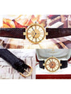 Bentham Gold Roman Dial Women s Diamond Leather Watch - CARTIER - BALAAN 3