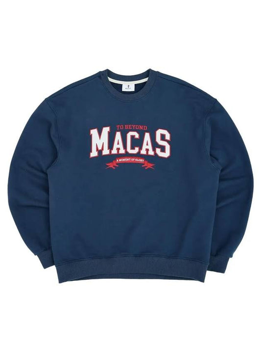 Logo Sweatshirt Navy - MACASITE - BALAAN 1