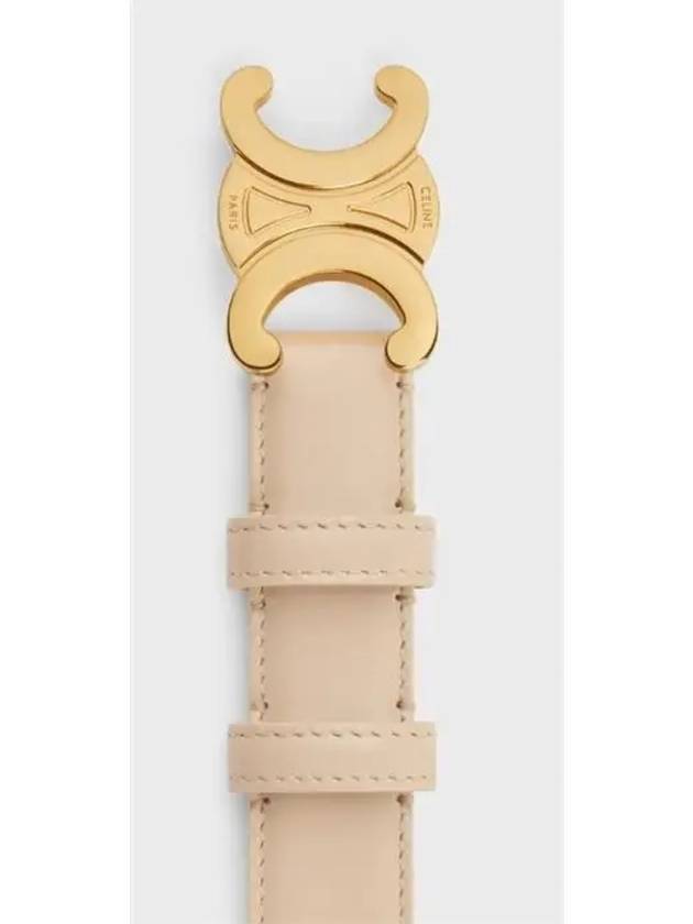 Triomphe Taurillon Medium Leather Belt Nude - CELINE - BALAAN 3