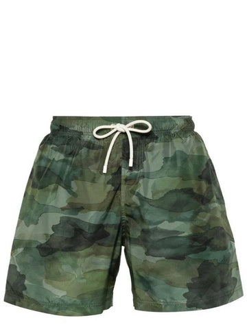 Palm Angels Seasonal Camo Print Swim Shorts PMFD012F24FAB0035656 - PALM ANGELS - BALAAN 1